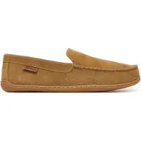 Ralph Lauren pantoffels suede effen bruin