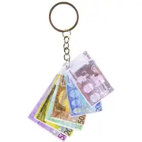 Duckiez Sleutelhanger Eurobiljetten - 12 stuks