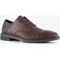 Emilio Salvatini heren veterschoenen slangenprint bruin maat 41