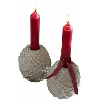 Loberon Kaarsenhouder set van 2 Rianora