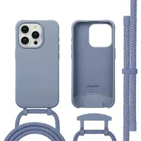 IMoshion Color Backcover met afneembaar koord met MagSafe voor de Apple iPhone 15 Pro - Ash Blue