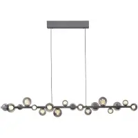 Paul Neuhaus Eettafel hanglamp Pure E-Popup 18L - met smoke glas