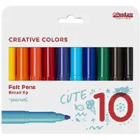 Panduro Creative Colors viltstiften - dik - 10 stuks