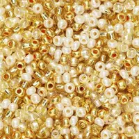 Panduro Rocailles - 9/0 - mix goudkleurig