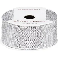 Panduro Lint - 25 mm - glitter zilver