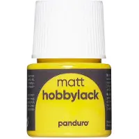 Panduro Hobbylak mat - 45 ml - geel