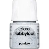Panduro Hobbylak glans - 45 ml - glitter zilver