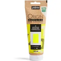 Pebeo Origin Acrylics - 120 ml - 46 Fluorescent Yellow