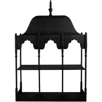 Clayre & Eef Wandrek 102x25x157 cm Zwart Metaal