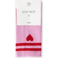 Sissy-Boy Roze sportsokken met hart | Maat: 36-38