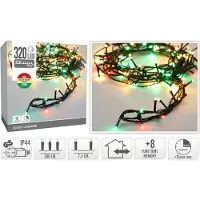 Nampook Kerstverlichting | 320 LED lampjes | rood/groen | 24m