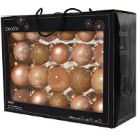 Décoris Kerstballen mixbox 42-delig | glanzend/matte/glitter | glas | parel | diverse maten