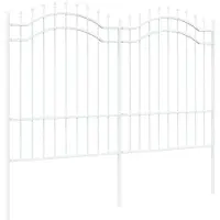 vidaXL Tuinhek WOERDEN 240 x 190 cm Poedercoated staal Wit