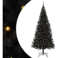 vidaXL Kerstboom Zwart 240 cm PVC
