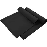 vidaXL Buiten Stoel Handdoeken 2 st Zwart 130 x 60 cm