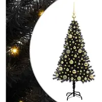 vidaXL Kerstboom Zwart 120 cm PVC