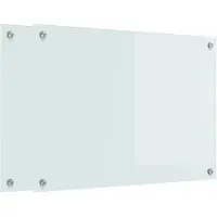 vidaXL Keukenachterwand 2 pcs Wit 70 x 50 cm gehard glas
