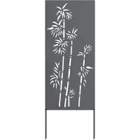 vidaXL Tuin Privacy Scherm Antraciet 50 x 140 cm Koudgewalst staal