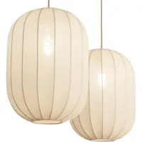 Lumidora Hanglamp 74884 - TACK - 2 Lichts - E27 - Beige - Zand - Metaal