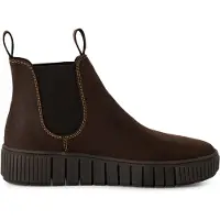 Tamaris Chelsea boots 'Chelsea Boots 1-25403-43-309 309 Echtleder in braun' bruin