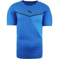 Puma Dry Cell Thermo R+ BND Hardlopen Korte Mouw CrewNeck Blauw Heren Tee 519400 03