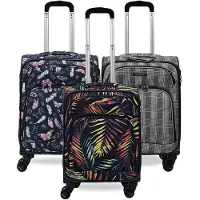 Infinity Leather Lichtgewicht cabine 8 wielbagage zachte reistas