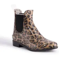 Aus Wooli Australia Womens Regenlaarzen Met Inbegrepen Schapenvacht Binnenzool LEOPARD