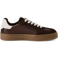Tamaris Sneakers laag 'Schnürschuh Damen 1-23723-44 323 Leder-Mix in braun' bruin