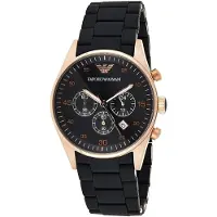Giorgio Armani Emporio Horloge AR5905 Zwart