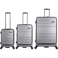 Discovery - Patrol | 3-Delig Polycarbonaat Kofferset - Zilver - Zilver / Set