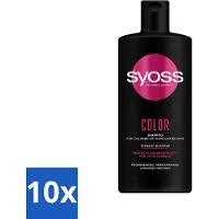 Syoss 10 x Color Shampoo - Shampoo - Kleurbehoud - 440 ml - Kleurbehoud Haar - Gekleurd Haar - Highlights - Kleurvervanging - Salonkwaliteit Shampoo