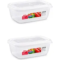 PlasticForte Vershoudbakje vriezer en magnetron - 4x - 500 ML - kunststof