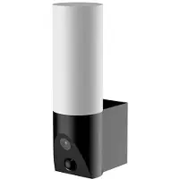 Qnect Wifi Buitencamera met Verlichting - Full HD, Sirene, Nachtzicht, en Bewegingsdetectie - Zwart