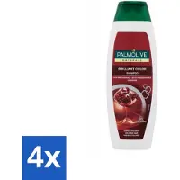 Palmolive 4 x Naturals - Shampoo - Brilliant Color - Voor Gekleurd Haar - 350 ml - Gekleurd Haar - Haarkleur Behouden - Haar Beschermen - Haar Verzorgen - Haar Glans