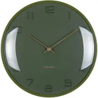 Karlsson wandklok fuerte dome luxury green- Ø30,5cm