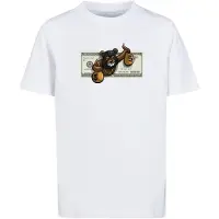 Mister tee - Money Bear Kinder T-shirt - Kids 110/116 - Wit
