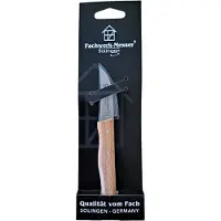 Diggers Keukenmes | 15,5 cm | Houten Handvat | Gebogen | RVS - DIG548