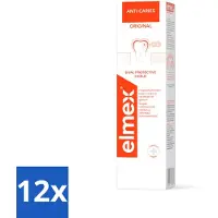 Elmex 12 x Tandpasta Anti-Cariës Original 75 ml - Anti-cariës - Tandpasta - Cariës - Gaatjes - Tandglazuur