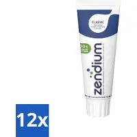 Zendium 12 x Tandpasta Classic 75 ml - Tandpasta - Natuurlijke Enzymen - Gezond Microbioom - Fluoride - Gaatjes