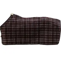 Kentucky Horsewear Horsewear - Zweetdeken fleece 'heavy' check printing bruin 140-6'3