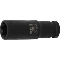 Bgs Kraft-Steckschlüssel-Einsatz E-Profil, tief Antrieb Innenvierkant 12,5 mm (1/2") SW E22