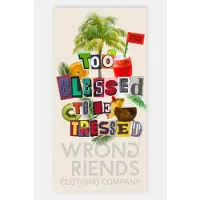 WRONG FRIENDS Tulum beach towel