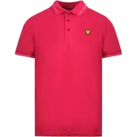 Lyle & Scott Cranberry Branded Collar Polo Shirt