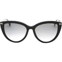 Tom Ford zonnebril Isabella FT0915 01B Shiny Black Smoke Gradiënt