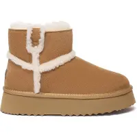 EVER AU Boots 'Barren' kastanjebruin