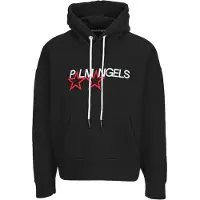 Palm Angels geborduurde sterrenlogo zwarte hoodie
