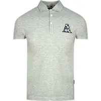 Aquascutum Check A Logo grijs poloshirt