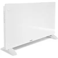 Vonroc Luxe Elektrische kachel – Convector - Glazen paneel – 1250W/2500W - Wit| WIFI