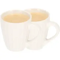 Discountershop Mokken 200ml set van 2 – Koffiemokken met Oor 200ml – Aardewerk Mok – Espresso Kopjes – Theemokken – Koffietassen