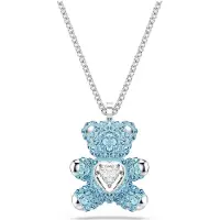 Swarovski Teddy hanger 5737620 | sieraden blauw kristal teddybeer charm hanger voor halsketting | speelse stijl